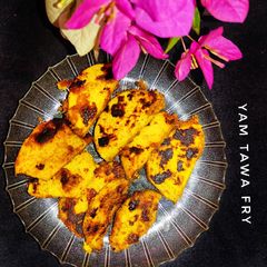 A picture of Yam tawa fry.