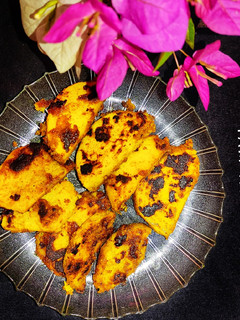 A picture of Yam tawa fry.