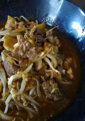 Foto resep Cah Taoge daging sapi dan tahu