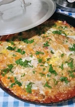 Une photo de Aubergines aux Oeufs