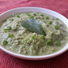 A picture of Spring onion thuvaiyal.