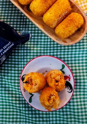 Foto resep Kroket Singkong Isi Ayam Suwir Pedes