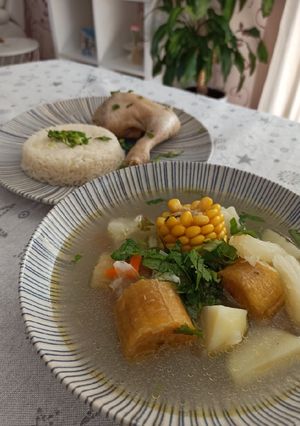 Una foto de Sancocho de Gallina - Mi receta 100
