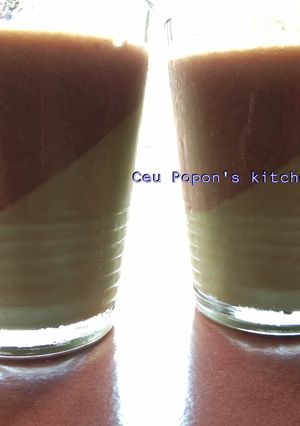 Foto resep Greentea Milo puding