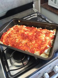 Una foto de Canelones de carne