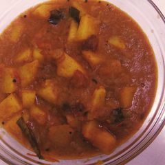 A picture of 5mins Potato curry.