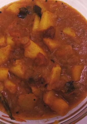A picture of 5mins Potato curry.