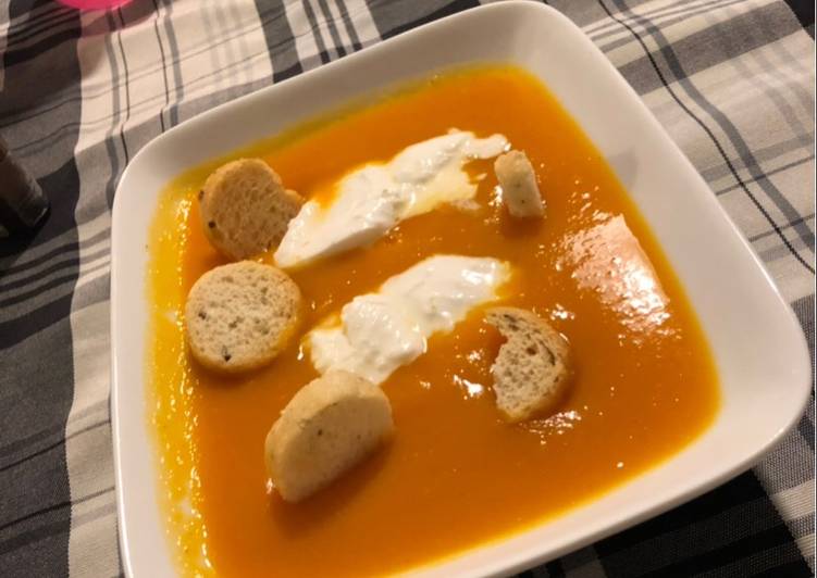 Vellutata di zucca (+ burrata) con il Bimby