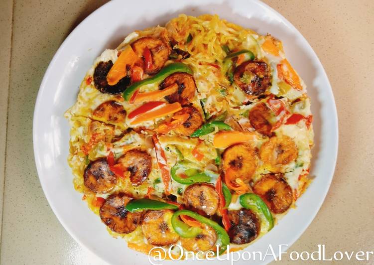 Noodles and Plantain Frittata (Baked Method)