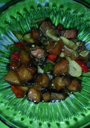 Foto resep Ikan Asin tenggiri pedes asam manis khas banjar