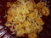 Una foto de masa para gnocchi