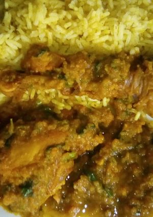 A picture of Chicken curry.