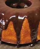 Bizcocho de naranja con cobertura de chocolate en Thermomix