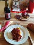 Effiloché de porc et patates au four