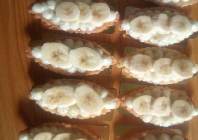 Recette: Tartelettes à la crème diplomate et au banane