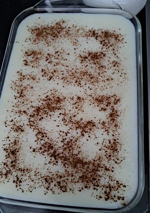 A picture of Rizogalo (Greek Rice Pudding).