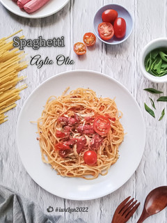 Foto resep Spaghetti Aglio Olio