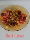 Ensalada alegre y colorida (8 ingredientes)