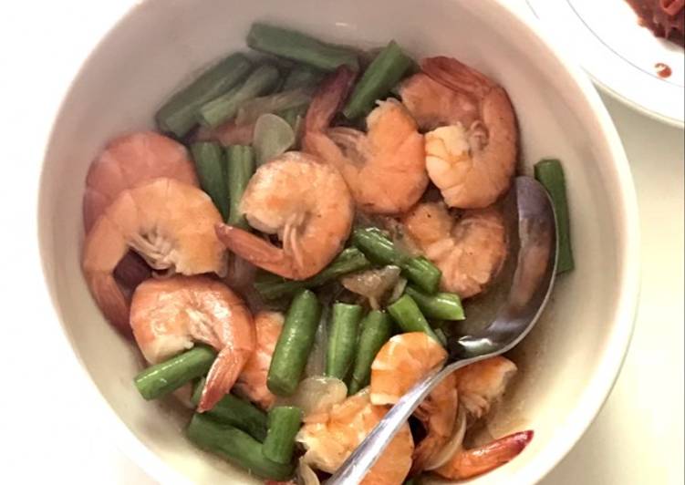 makanan Buncis udang saus tiram Anti Gagal