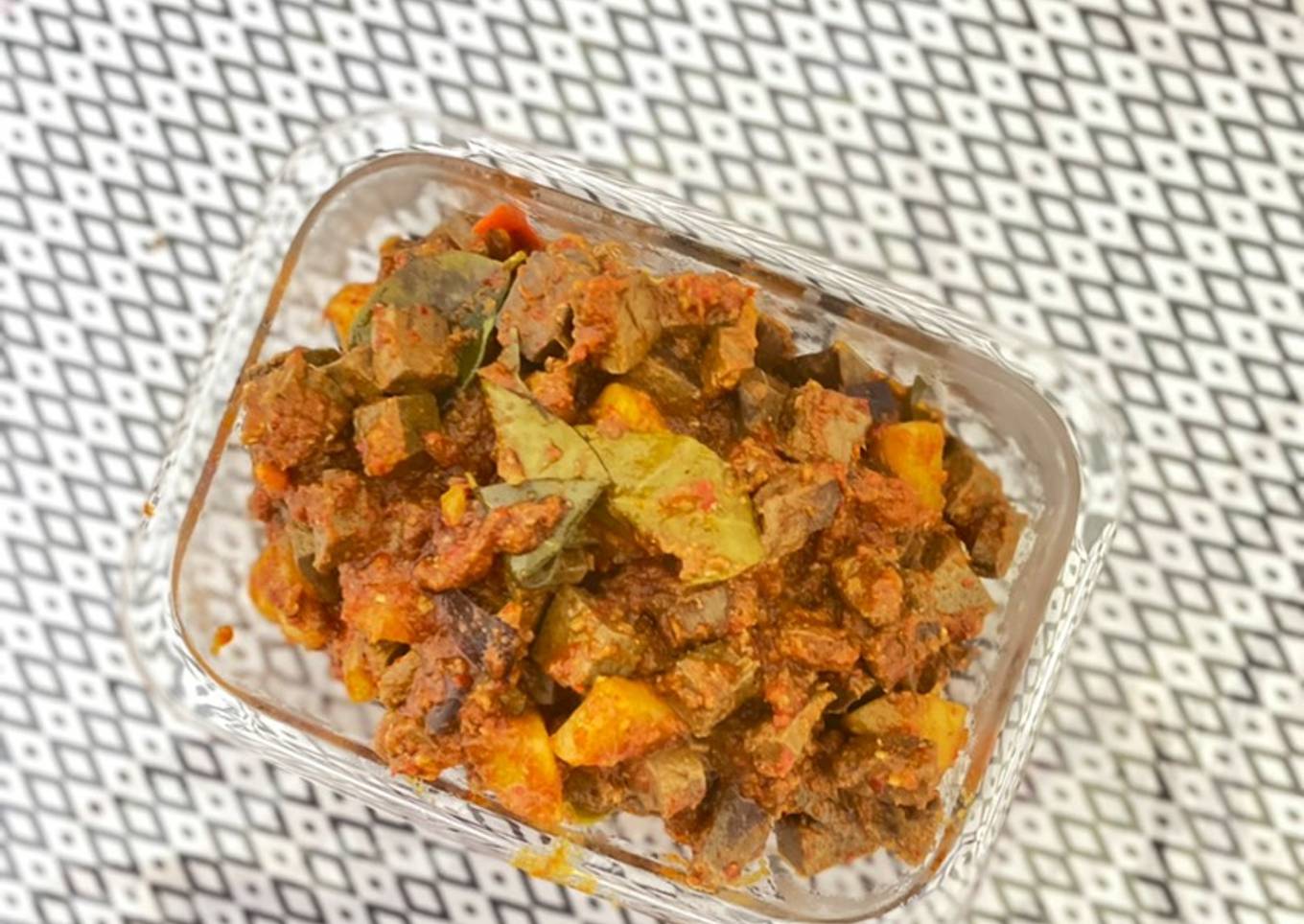Sambal goreng hati sapi&kentang