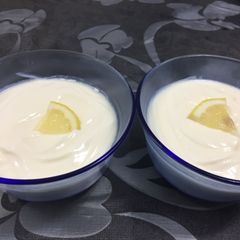 A picture of 3 ingredients Lemon Mousse.