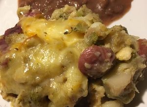 Una foto de Brócoli gratinado