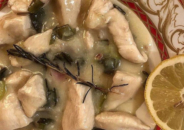 Straccetti di pollo al limone ed erbe aromatiche