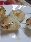 Brocheta de sepia al ajillo