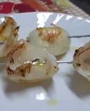 Brocheta de sepia al ajillo