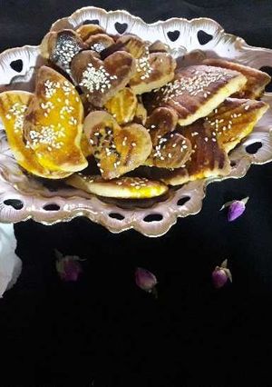 عکسی از دستور شیرینی نان چای قزوین