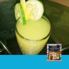 A picture of Cucumber and ginger juice.
