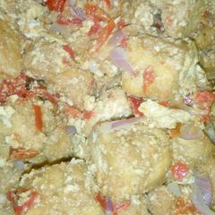 A picture of Egg sauced awara.