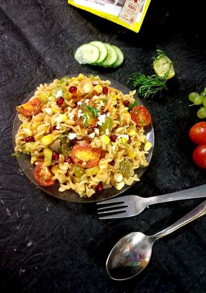 A picture of Pasta salad.