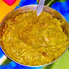 A picture of Sarso ka saag.