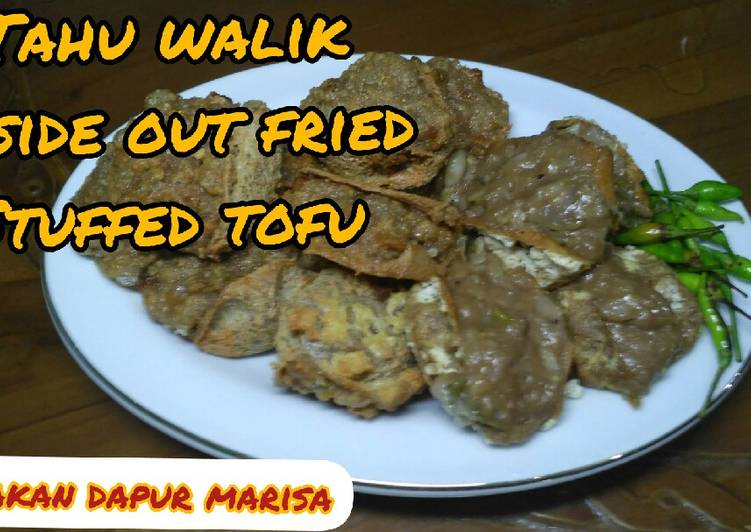 Resep Tahu Walik/tahu kebalik/inside out fried stuffed tofu