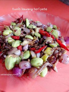 Foto resep Tumis bawang teri pete