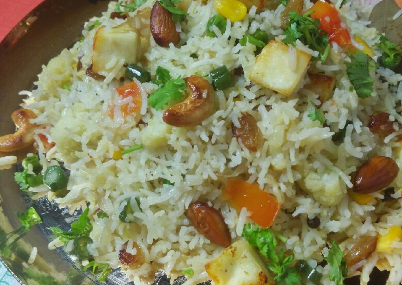 Steps to Make Favorite Navaratan Pulao