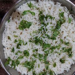 Jeera rice A picture of Jeera rice.
