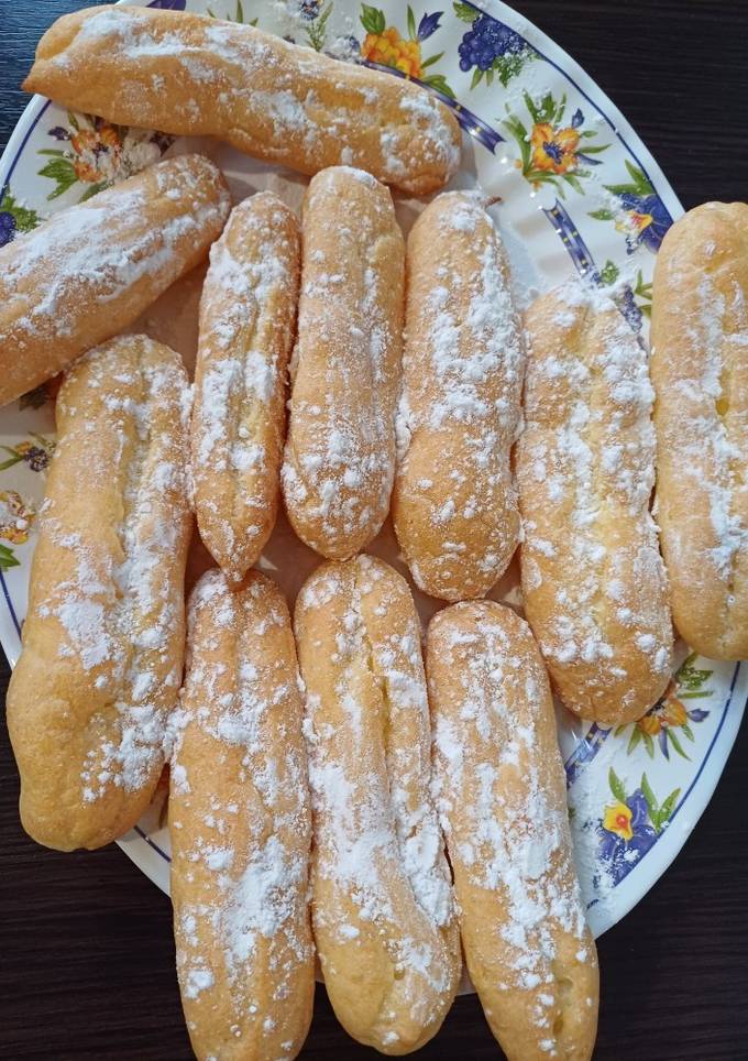 Еклери. Заварні тістечка