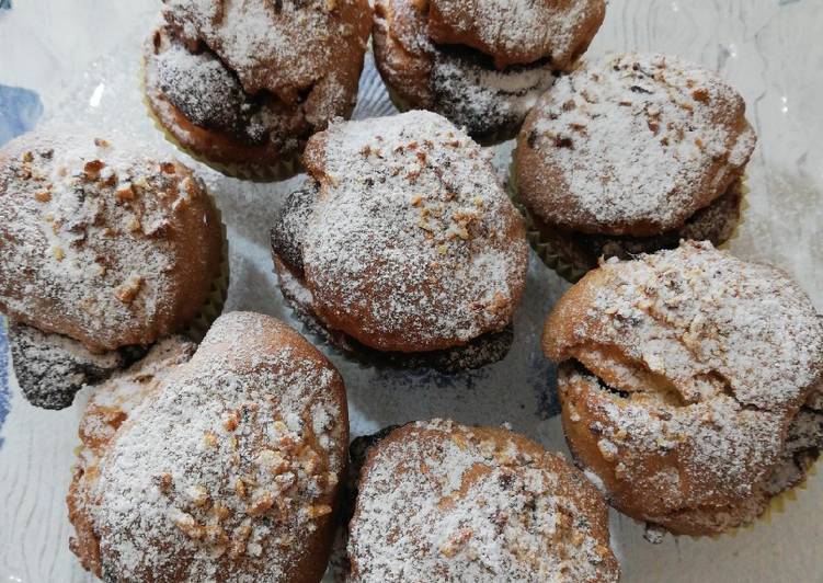 Muffins con cuore di nutella senza glutine 🧁🍩🍫