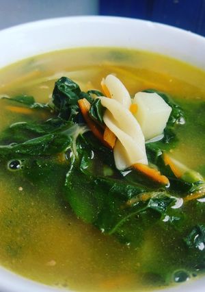 A picture of Mixed veg soup for cold weather.