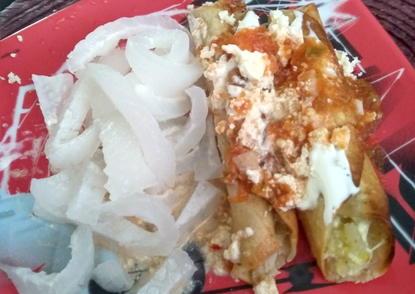 Tacos de puré de papa