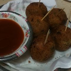 Potato ball lulipop A picture of Potato ball lulipop.