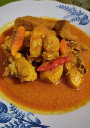 Foto resep Gulai Ayam Tahu kulit