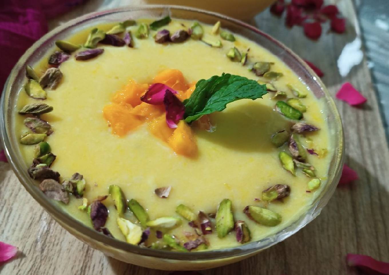 Mango custard