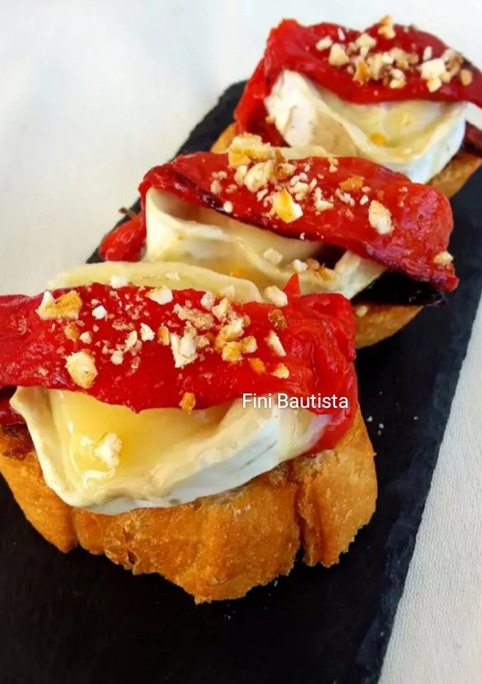 Una foto de Pincho o tapa de queso de rulo