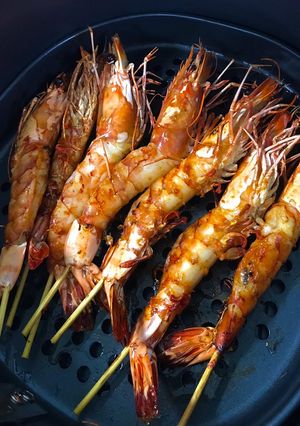 Hình của món Tôm 🦐 Sú Nướng - Nồi Chiên Không Dầu.