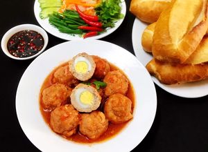 Hình của món Xíu Mại Viên Trứng Cút.