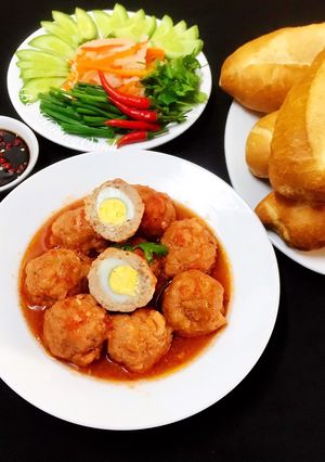 Hình của món Xíu Mại Viên Trứng Cút.