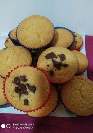 Una foto de Muffins con aceite
